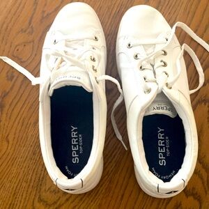 Sperry Like new Sperry top sider shoes. White almost new